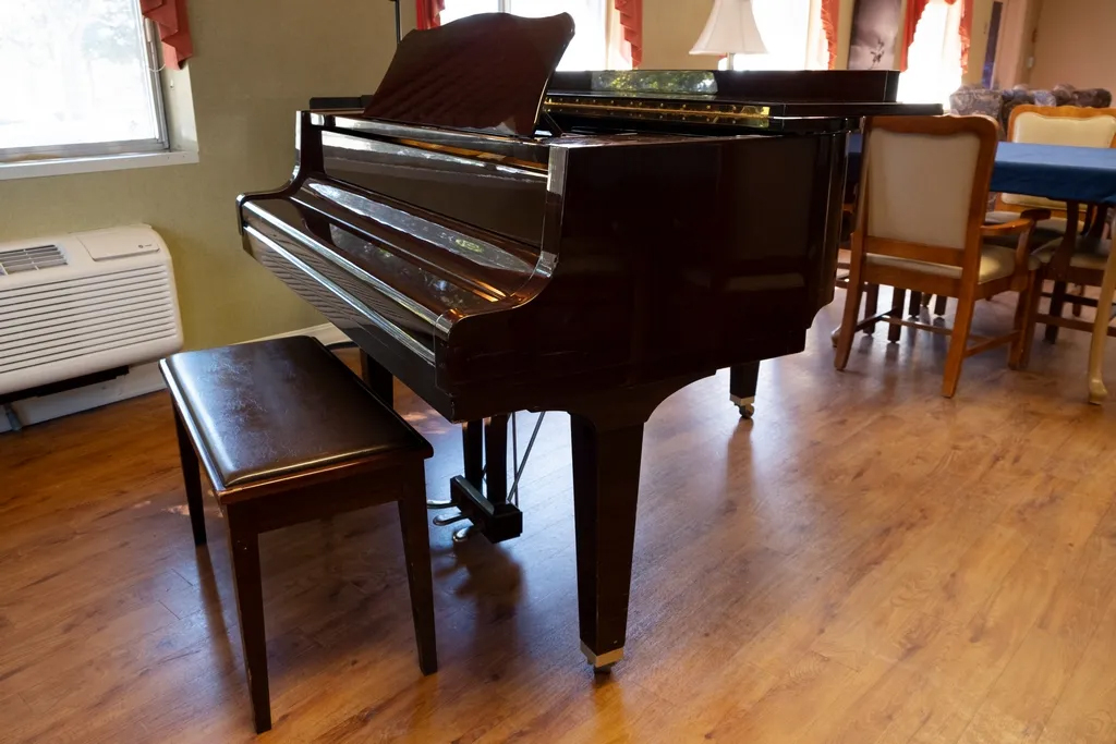 Piano in lobby